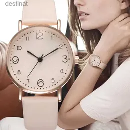 Relojes de mujer Nuevo reloj de aleación de cuarzo de lujo para mujer Reloj de pulsera informal con esfera de acero inoxidable a la moda para mujer Reloj de pulsera de cuero Zegarek DamskiL231216