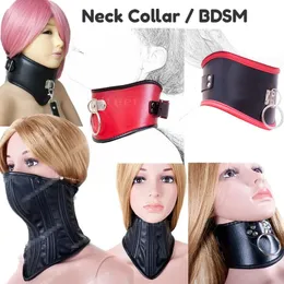 Brinquedos adultos Faux Leather Collar Posture Corpet Bondage Longe