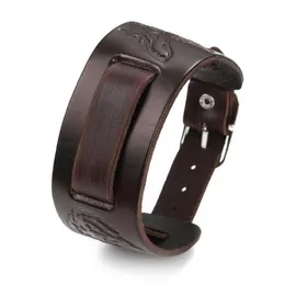 Läderarmband gåvor för män regalos para mujer hombre lyx Bijoux femme smycken vänner kadeau meska armlets bransoletka258i