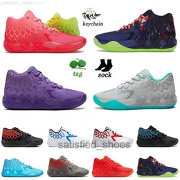 LAMELO BALL MB01 MEN BASKALO BASKALskor stor storlek 12 Galaxy Rock Ridge Red Blast Buzz City White Blue Be You Luxury Fashion