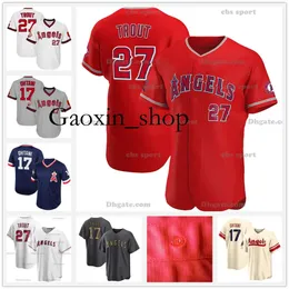 Gaoxin 2023 Personalizado 17 Shohei Ohtani 27 Mike Trout Connect City Jared Walsh Taylor Ward David Fletcher Luis Rengifo Jo Adell Anthony Rendon Los