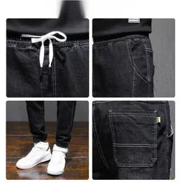 Men's Jeans Men's Jeans 2024 Winter Warm Fleece Men Harem Stretch Cotton  Thick Velvet Pants Blue Black Casual Trousers Male