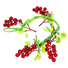 Party Decoration Trim For Walls Decorative Grape Pendant Potato Qiopertar The Living Room Garden Hanging Artificial Fruit Plastic Grapes