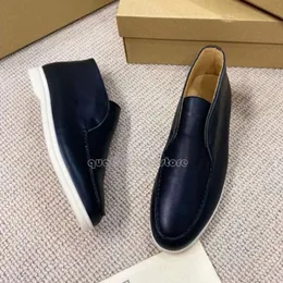 Scarpe firmate Lp Pianas Open Walk Scamosciato Scarpe Loro Pianas Scarpe da donna in pelle Mocassini LP Slip on alti da uomo Casual Walking Flats 992