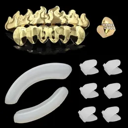 Hip Hop Food Level Grillz Wax Tooth Cap Dental Teeth Grillar Mögel Vitt vax för tänder Hängen Grillz för Whole3167