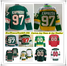 Kirill Kaprizov Minnesota Hockey Jersey Marc-Andre Fleury Mats Zuccarello Joel Eriksson Ek Matt Boldy Brandon Duhaime Brock Faber Marco Rossi Ryan Hartman Foligno