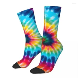 Männer Socken Mode Männliche Männer Casual Tie Dye Blau Gelb Rot Socke Polyester Hohe Qualität frauen Frühling Sommer herbst Winter