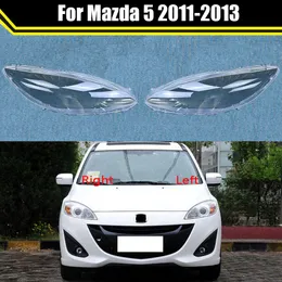 Caso do farol automático para mazda 5 2011 2012 2013 frente do carro farol capa da lâmpada escudo lente tampas de vidro luz abajur