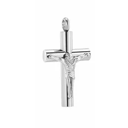 IJD8532 Jesus Cross Cremation Halsband som säljer begravning urn kista rostfritt stål minnesmärke urn locket håll nära och kära ashes275t