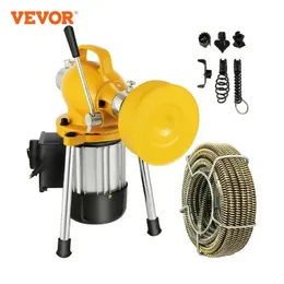 기타 가정용 청소 도구 액세서리 VEVOR 전문 준설 기계 400W 전기 파이프 플런저 싱크 하수수 화장실 막힘 튜브 Unblocker 231216