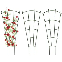 Planters Pots 124PC Climbing Rack Iron Garden Plant Support Stake Stand Flower Trellis Frame Decor 231216