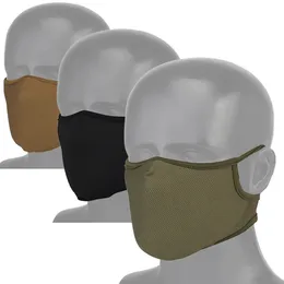 Ciclismo Caps Máscaras Tiro Tático Meia Face Balaclava Máscara para CS Exército Militar Caça Ao Ar Livre Equitação Caminhadas Respirável Confortável Bandana 231216