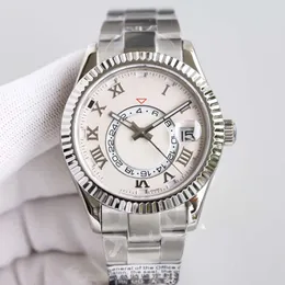Sky Dweller Automatic Mens Watch Designer Watches Original Quality All Dial Function 41mmステンレス鋼Sapphire防水スーパーラミナスラバーメンズウォッチ