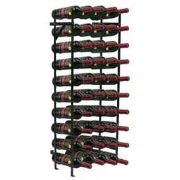 WallMounted Wine Racks Black Rack Freestanding 40 Bottles Capacity Bottle Holder Barware Kitchen Dining Bar Home Garden 231216