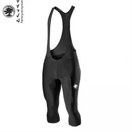 Spodnie rowerowe Tyzvn Xama Cykling Pro Pro 3/4 BIB Knicker 20D Pada żelowa Chroń szorty kolanowe rower man rower z noszeniem rowerów rowerowych w jamie jadłowej 231216