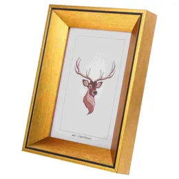 Frames Desktop Wood Picture Frame Po Wall Display For Home