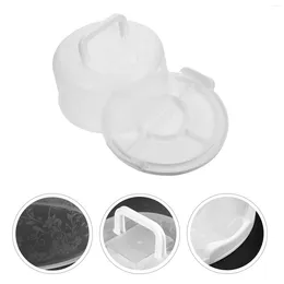 Plates Round Cake Carrier Stand Portable Keeper Plastic Holder Transport Container Lid Handle Dome Pie Saver Cupcake