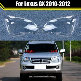 Lexus GX GX400 GX460 2010 2012年の自動ヘッドランプシェル2012カーフロントヘッドライトレンズカバーランプシェードガラスランプカバーキャップ