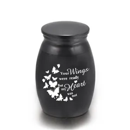 Small Keepsake Urns for Human Ashes Mini Cremation Urns for Ashes Memorial Ashes Holder-Your Wings were Ready 25 x 16 mm233R