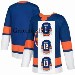 Gaoxin Custom New York Islander Josh Bailey Jersey 12 Mathew Barzal 13 Matt Martin 17 Casey Cizikas 53 Cal Clutterbuck 15 Thomas Greiss 1 S-3XL