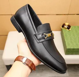 Designer Men Dress Shoes Genuine Leather Black brown Business Handmade Shoe Formal Party Office Wedding luxury Men Loafers Shoes