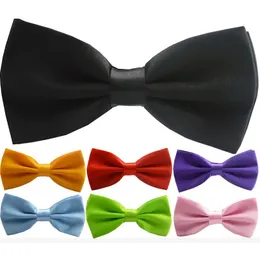 Men's Fashion Tuxedo Classic Solid Color Butterfly Wedding Party Groom Ties Bow Ties Men Vintage party pre-tie Bow tie