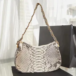 9A Designer Bag 23K Serpentine Totes äkta läderhobos 23,5 cm hög imitation Handgjorda handväskor