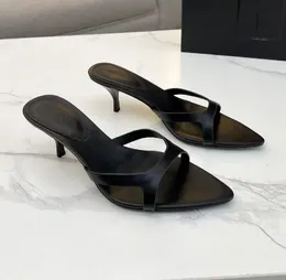 Luksusowe skórzane sandały hołd na zewnątrz buty na plaży Tribute Flat Sandals Nu pieds cielę skóra z pudełkiem 35-42 z pudełkiem 35-43