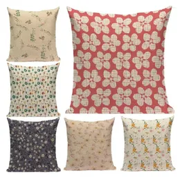 Capa de almofada estofamento cadeira retro flor sofá criativo nordic almofadas decoração para casa 45x45 artístico fronha floral e2227