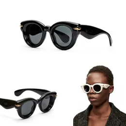 Nylon inflatable round sunglasses Inflated round sunglasses in nylon Designer personalized inflatable sunglasses Lunettes de soleil rondes gonflables en nylon