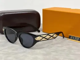 Sunglasses Luxury Designer for women Sunglasses Cat Eye Sunglasses Personalized Design Gold Leg Sunglasses Driving Travel Shopping Beach with box