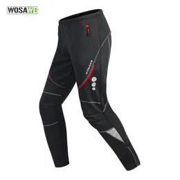 Cykelbyxor Wosawe Winter Cycling Pants Warm Thermal Fleece Cycling Trousers Windsecture Riding Bicycle Mtb Road Bike Running Handing Fishing 231216