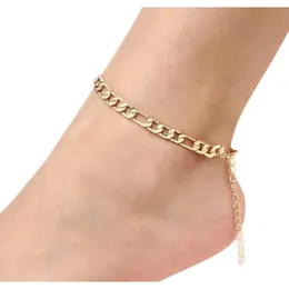 3 Stile Fußkettchen Gold Dünne Kette Knöchel Charm Fußkettchen Qualität Beinarmband Fußschmuck Fußkettchen in verschiedenen Größen Armbänder vielseitige Geschenke Punk-Fußkettchen-Set Geschenk