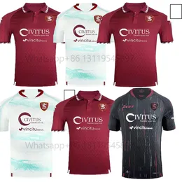 2023/2024 Salernitana Authentische Fußballtrikots - Heimstil -Kits, Spieler Ikwuemesi Fazio Kastanos Dia Candreva Bohinen Coulibaly