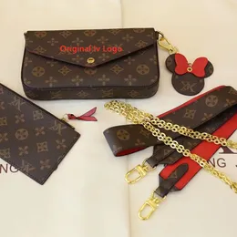 ホットセールSACオリジナルのLuxurys財布とハンドバッグミラー品質輸入本革のルイスショルダーラグジュアリーハンドバッグ有名なブランド女性デザイナー財布dhgate