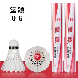 Badminton Shuttlecocks Goose Feather Badminton Ball Professional Game Training Anti-spelande 12 231216