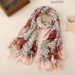 2023 Famous Designer Ms Xin Design Gift Scarf High Quality 100% Silk Size 180x90cm''gg''FTGA