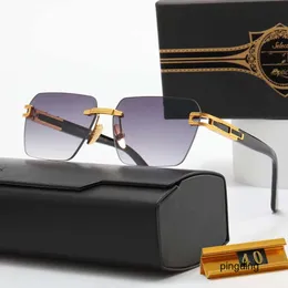 Güneş Gözlüğü Tasarımcısı 2023 Moda Gözü Yeni Rand Evo One Style Frameless Pilot Erkek Kadınlar Vintage Marka Tasarım UV400 Güneş Gözlükleri Dita
