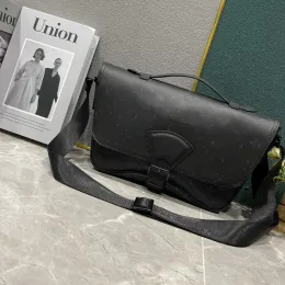 Borsa a tracolla da uomo Borsa a tracolla firmata M46685 Tasche stile Borsa in vera pelle morbida Borsa a mano fiore nero di lusso Borsa a tracolla borsa di alta qualità