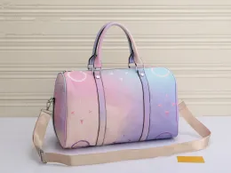 L 12 Frühling Sonnenaufgang Pastell 43 cm Totes klassische Männer Reisetasche Männer Frauen in der Stadt Reisenreisetaschen Gepäck Reise Handtasche große Kapazität Crossbody Totes Packs