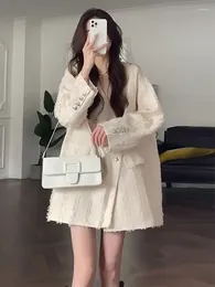 Vrouwen Pakken Blazer Vrouwen 2024 Koreaanse Mode Effen Elegante Vrouw Jas In Kantoor Dame Temperament Lente Herfst Kleding Tops
