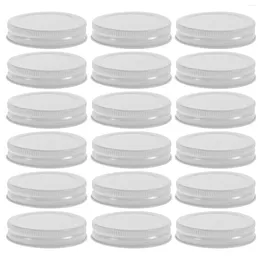 Dinnerware 20 Pcs Leak Proof Canning Cap One Decorations Practical Jar Covers Tinplate Mason Caps Wide Mouth