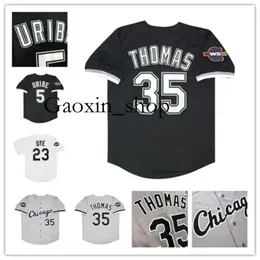 Gaoxin Custom Chicago 2005 WS Vintage Baseball Jerseys Bo Jackson Juan Uribe Jermaine Dye Frank Thomas PAUL KONERKO 12 PIERZYNSKI OZZIE GUILLEN