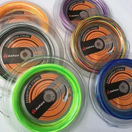 Tenis Raket Strings 1 Reel Zarsia Rainbow Badminton String makarası 200m renkli badminton dizeleri 231216