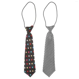 Bow Ties 2pcs Boyun Boys Beaktie Strap Düğün takım elbise üniformaları için ayarlanabilir kravat