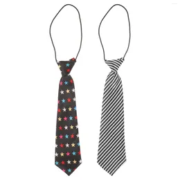 Bow Ties 2pcs Neck Boys Necktie Strap 조정 가능한 넥타이 웨딩 슈트 유니폼