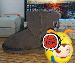 Venta caliente Moda popular Estilo clásico LaU 2 en 1 BOTAS DE MUJER 5062 BOTAS DE NIEVE con arco CORTO medio MANTENGA BOTAS CALIENTE Transbordo gratuito