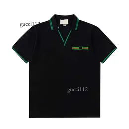 Street Polos Pure Summer Men's Luksus M z drukowanymi koszulkami oraz polarną bawełnianą szyję i haftowane okrągłe designerskie szorty Tshirt Zestaw R22RD 271