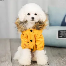 Dog Apparel Fur Jacket Warm For Winter Coat Down Dogface Clothes Small Pets B927
