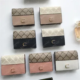 Designer Women Portfel luksus mały torebka g portfele mody z zamkiem z zamkiem złota klamra skórzana karta Hasp Short torebki posiadacz karty